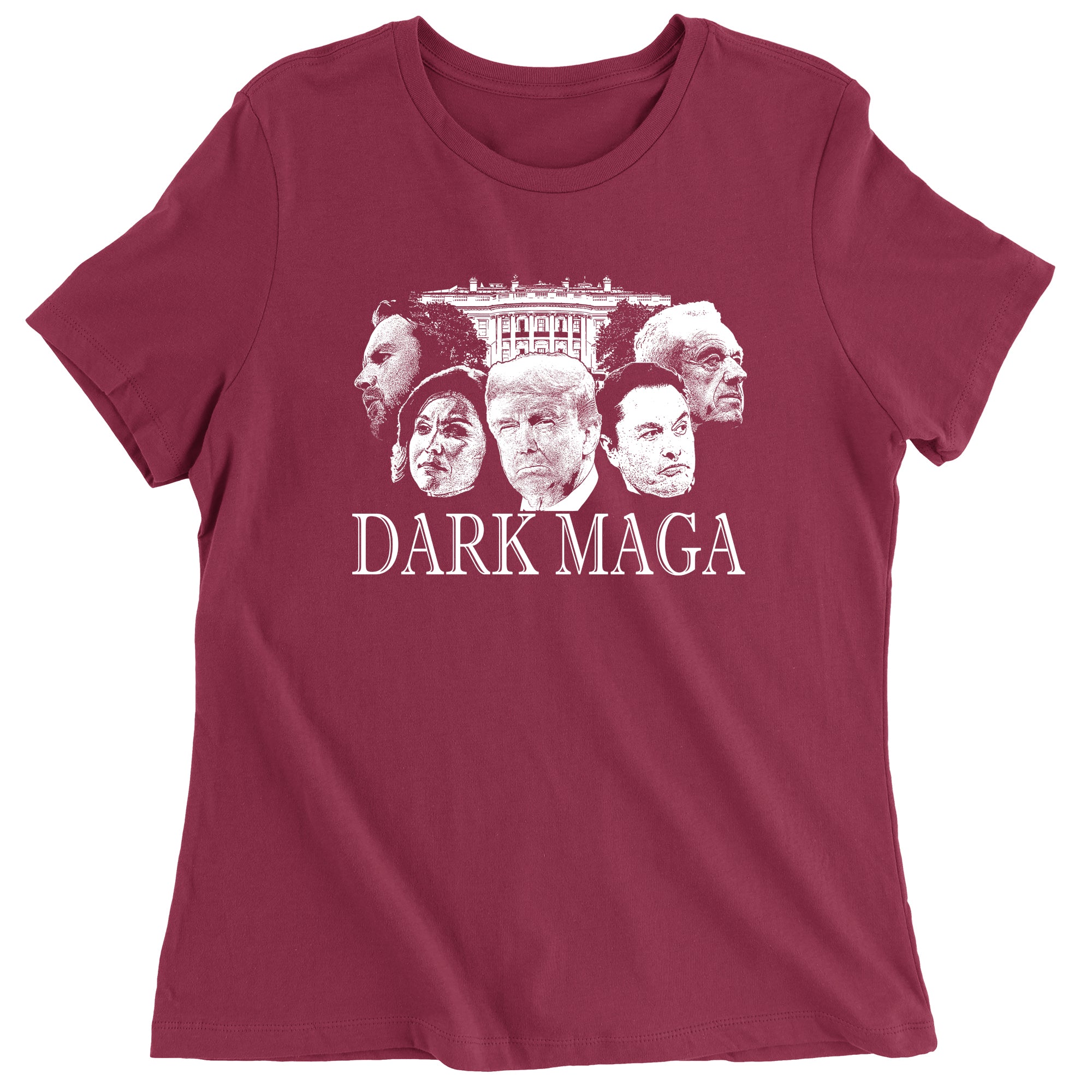 Women's Dark MAGA Trump Elon Vance Tulsi RFK T-Shirt