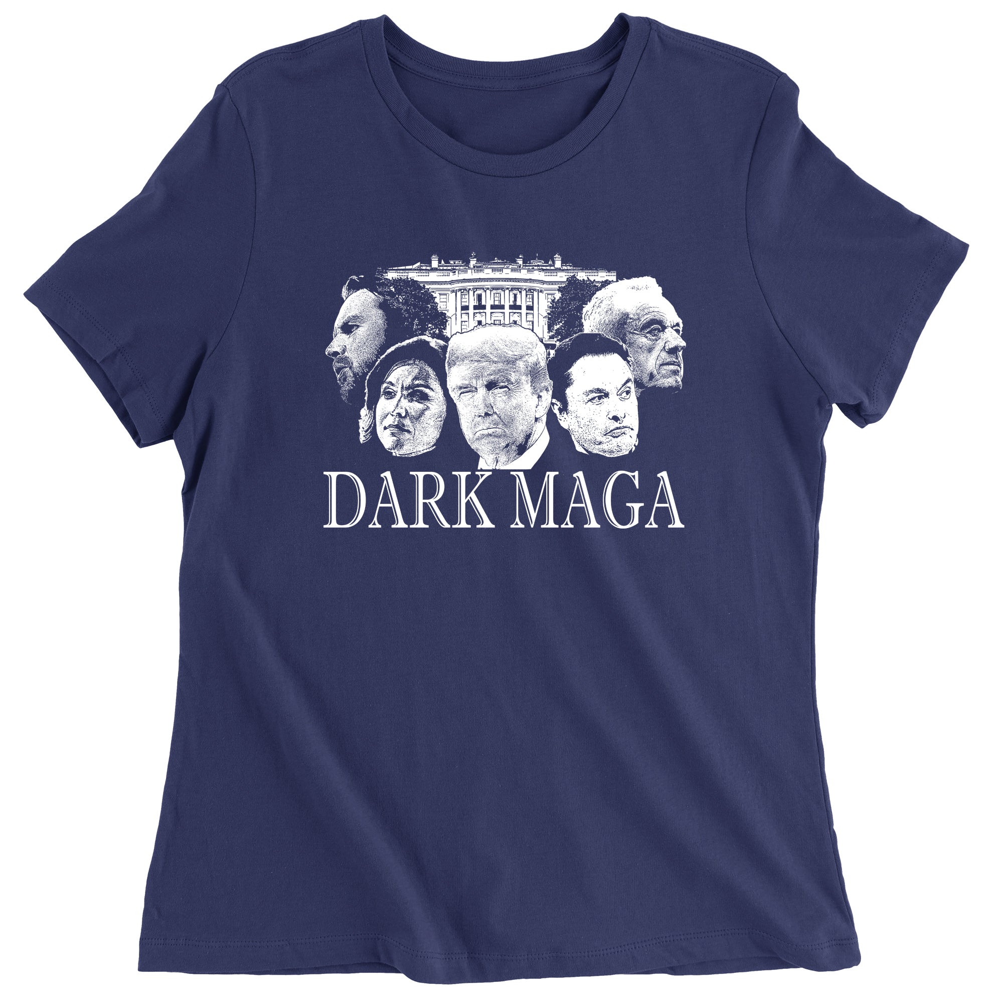 Women's Dark MAGA Trump Elon Vance Tulsi RFK T-Shirt