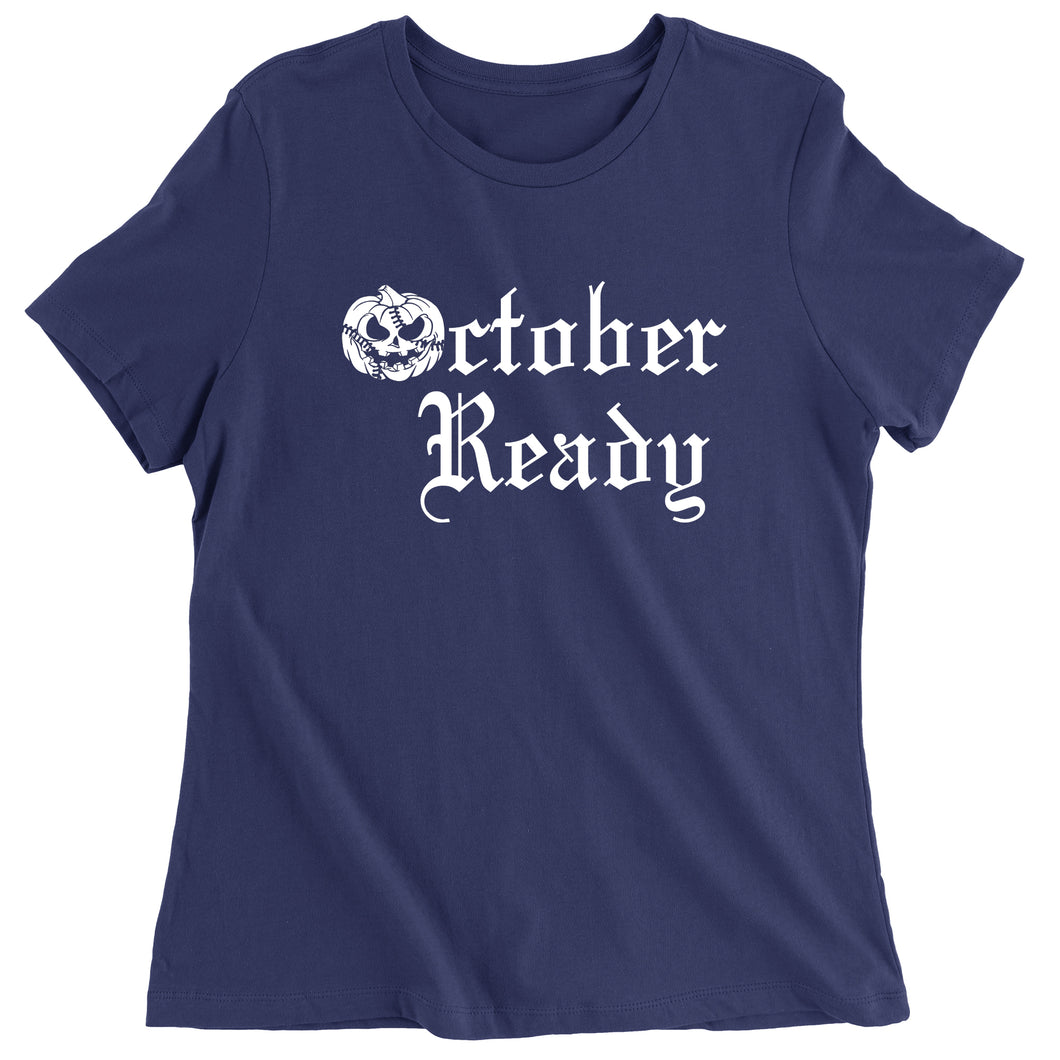 Women's October Ready Detroit Baseball T-Shirt