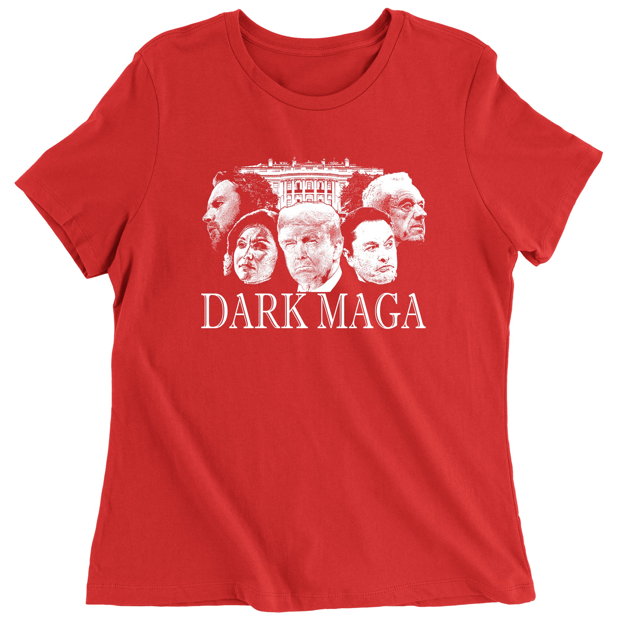 Women's Dark MAGA Trump Elon Vance Tulsi RFK T-Shirt