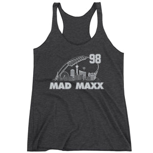 Racerback Crosby 98 Las Vegas Football Skyline Ladies Tank Top