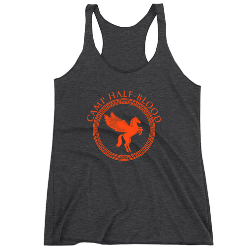 Racerback Camp Half Blood Ladies Tank Top