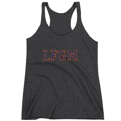 Racerback LFGM NY Baseball Ladies Tank Top