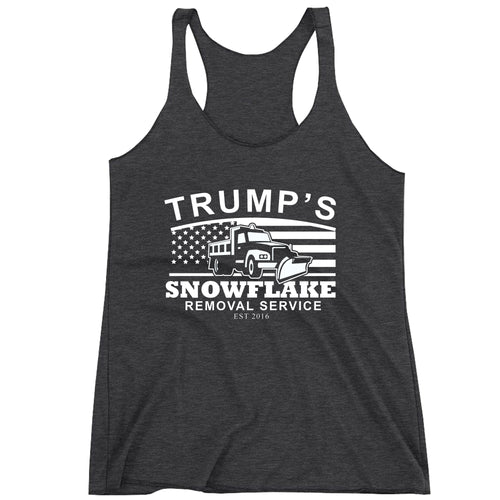 Racerback Trump's Snowflake Removal Service Ladies Tank Top