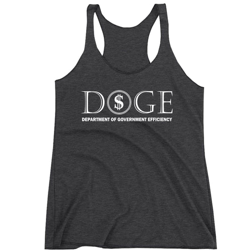 Racerback DOGE Department Of Government Efficiency Ladies Tank Top