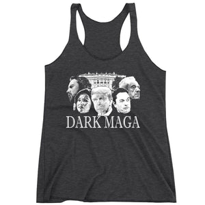 Racerback Dark MAGA Trump Elon Vance Tulsi RFK Ladies Tank Top