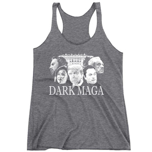 Racerback Dark MAGA Trump Elon Vance Tulsi RFK Ladies Tank Top