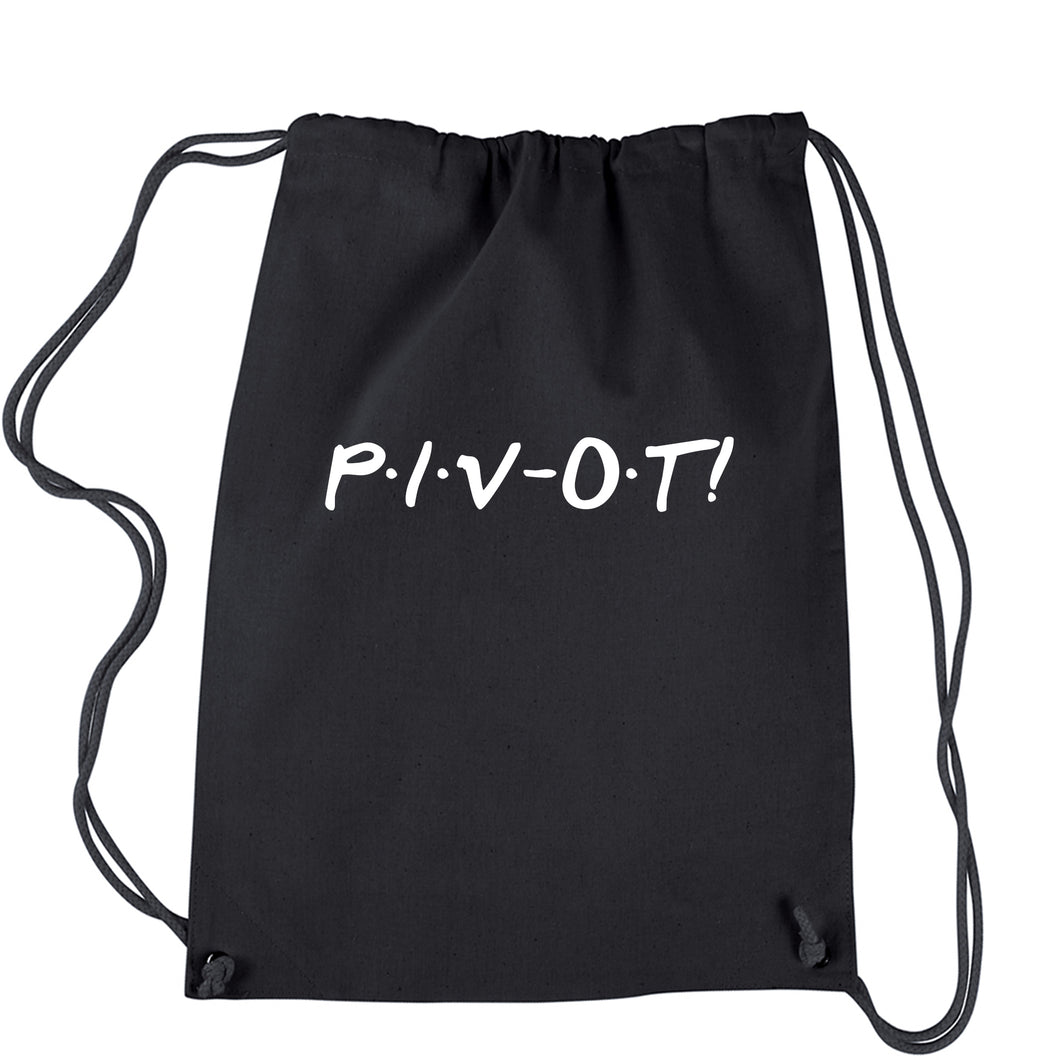 Pivot Friends Drawstring Backpack