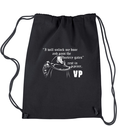 Cemetery Gates Tribute Rip Vinnie Drawstring Backpack