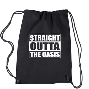 Striaght Outta The Oasis player one ready Drawstring Backpack