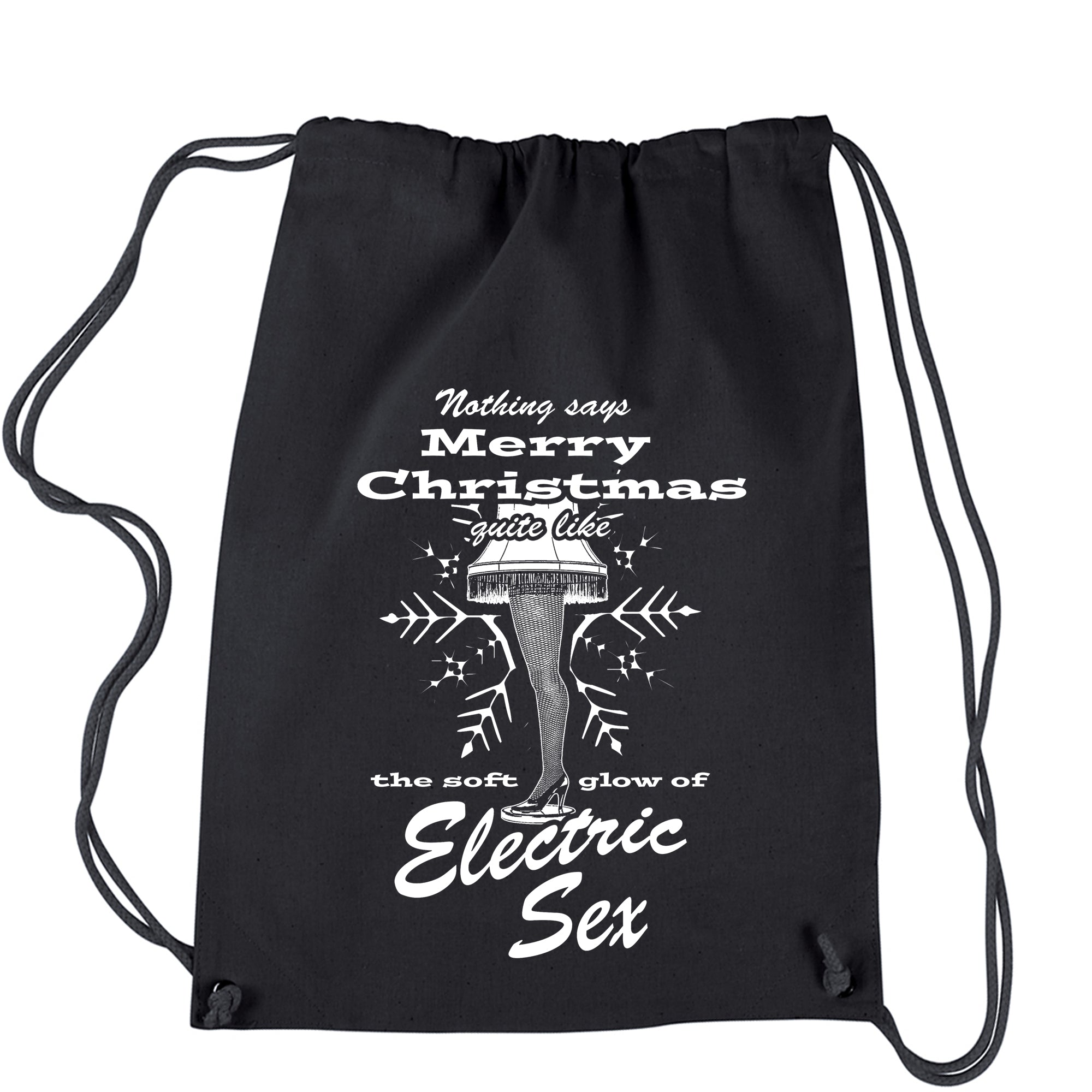 Christmas Story Fragile Electric Sex Drawstring Backpack