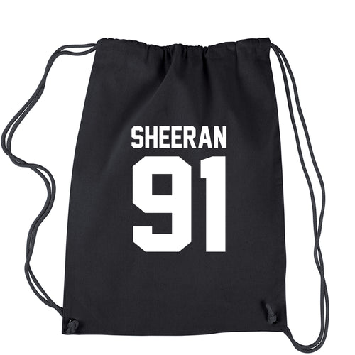 Sheeran 91 Jersey Style Birthday Year Drawstring Backpack