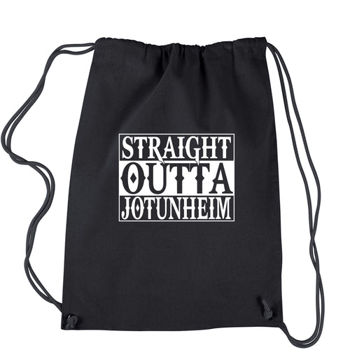 Straight Outta Jotunheim War God Gaming Drawstring Backpack