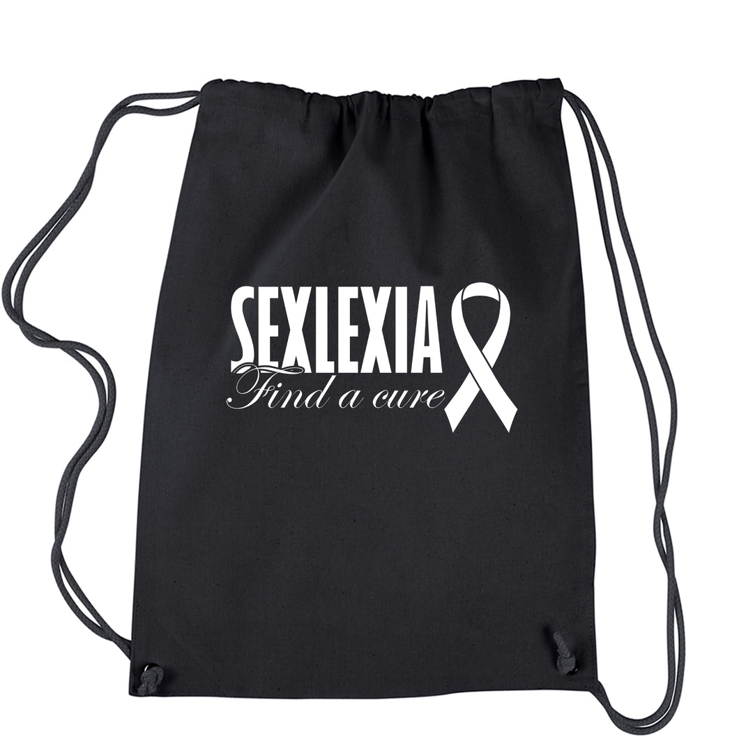 Sexlexia Find a Cure Drawstring Backpack