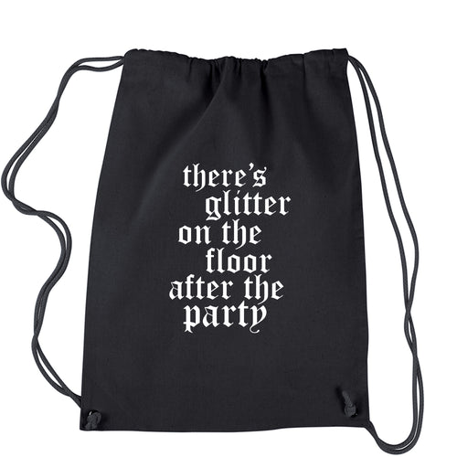 Glitter On The Floor Reputation Drawstring Backpack