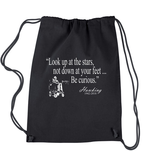 Hawking Tribute and Memorial Drawstring Backpack