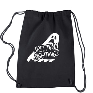 Spectral Sightings Horror Movie Drawstring Backpack