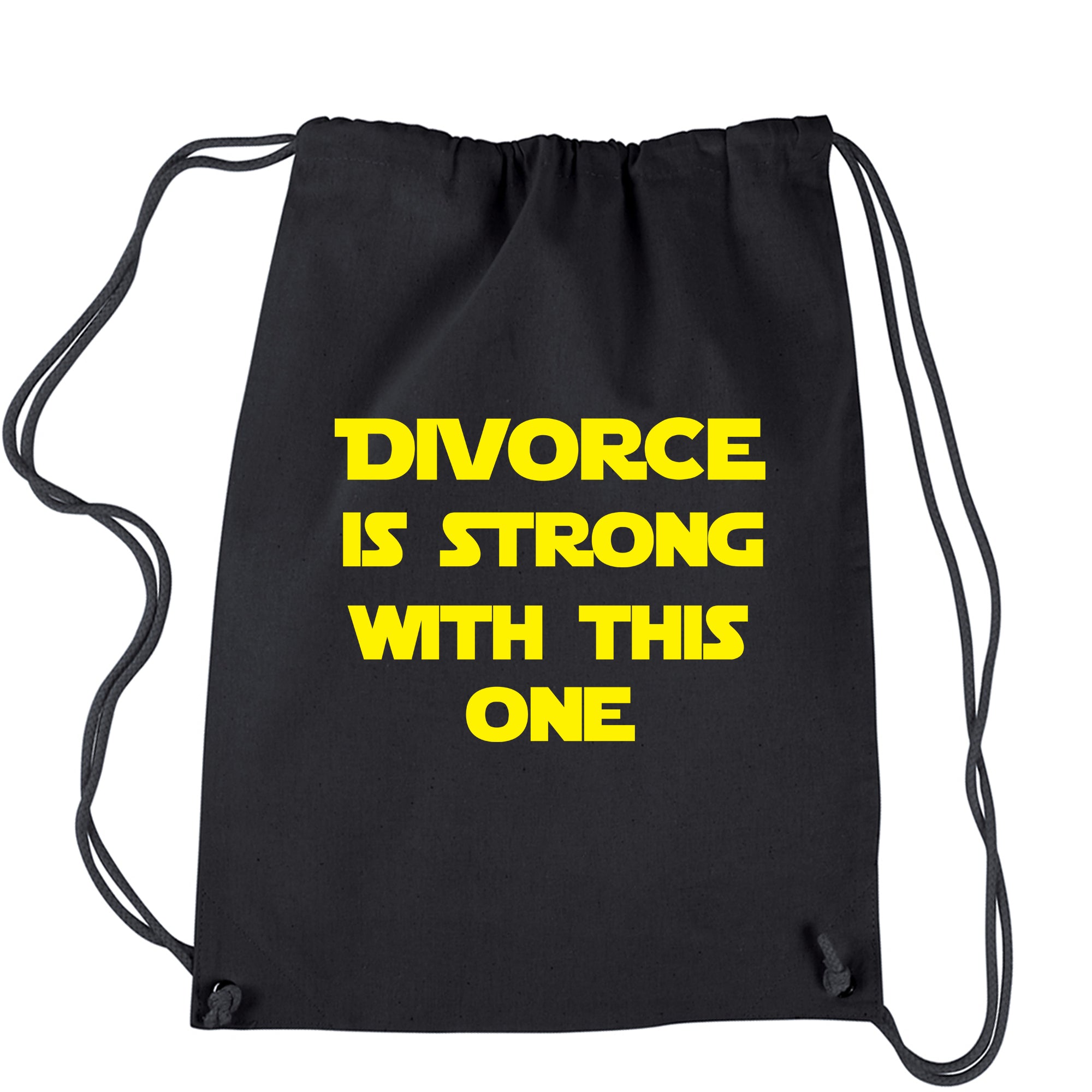 Divorce Funny Parody Force Wars Drawstring Backpack