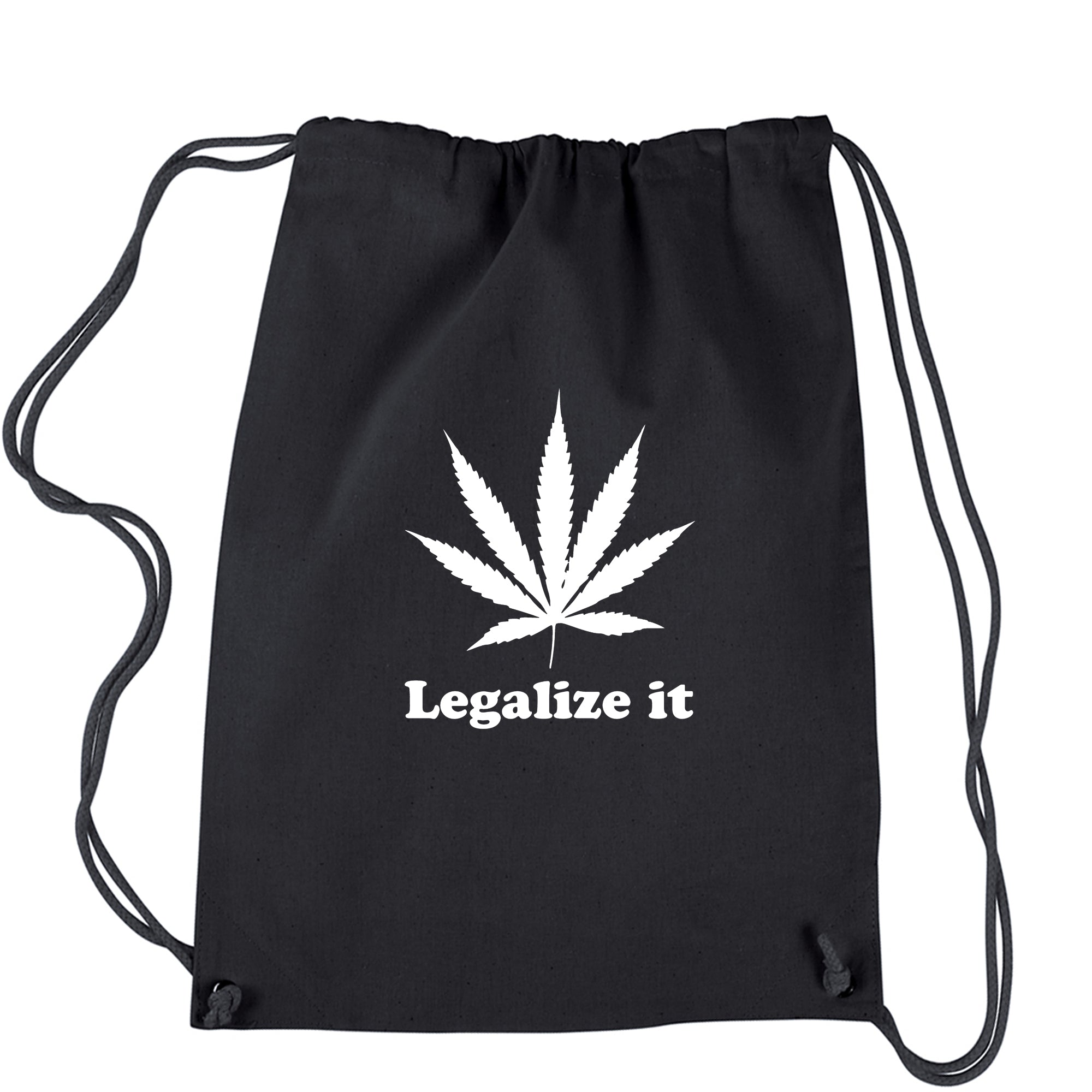 Legalize It Marijuana Pot Weed Drawstring Backpack