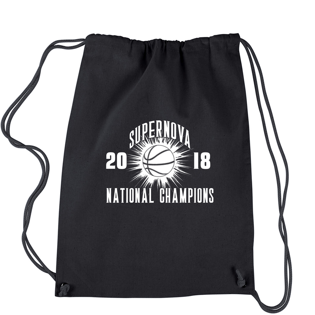 College Basketball Champs Supernova 2018 National Championship Drawstring Backpack