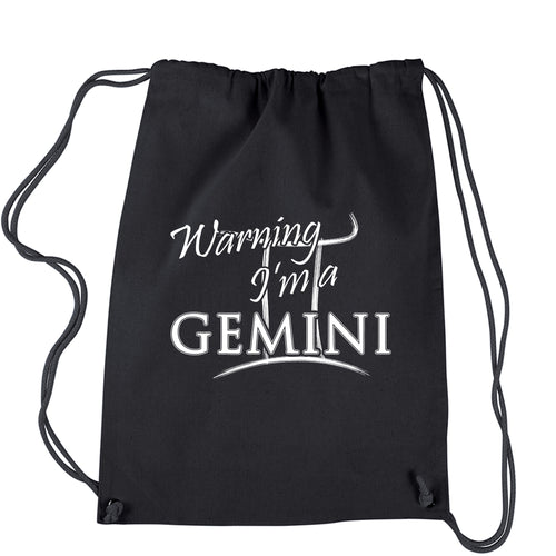 Gemini Pride Astrology Zodiac Sign Drawstring Backpack