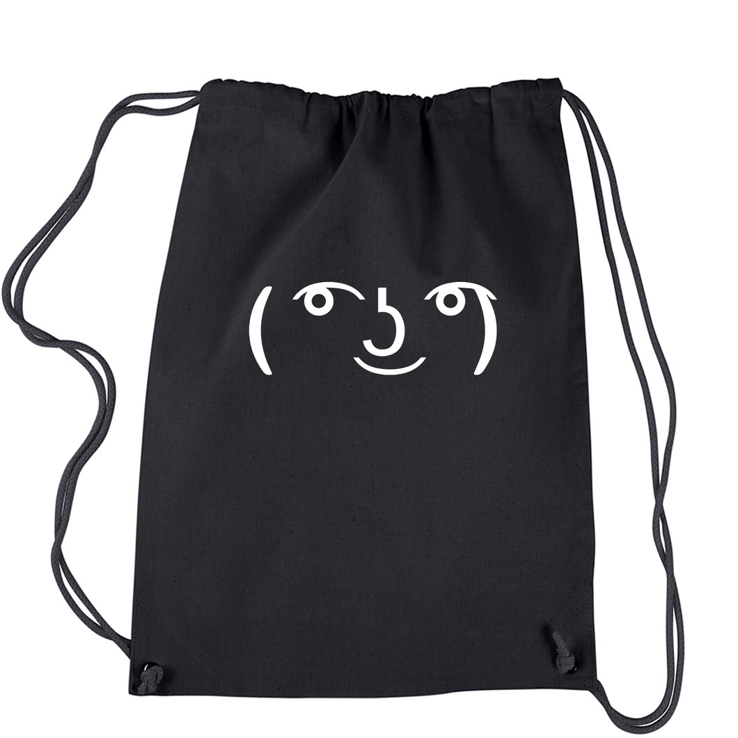 Le Lenny Face Emoticon Meme Drawstring Backpack