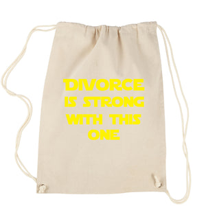 Divorce Funny Parody Force Wars Drawstring Backpack