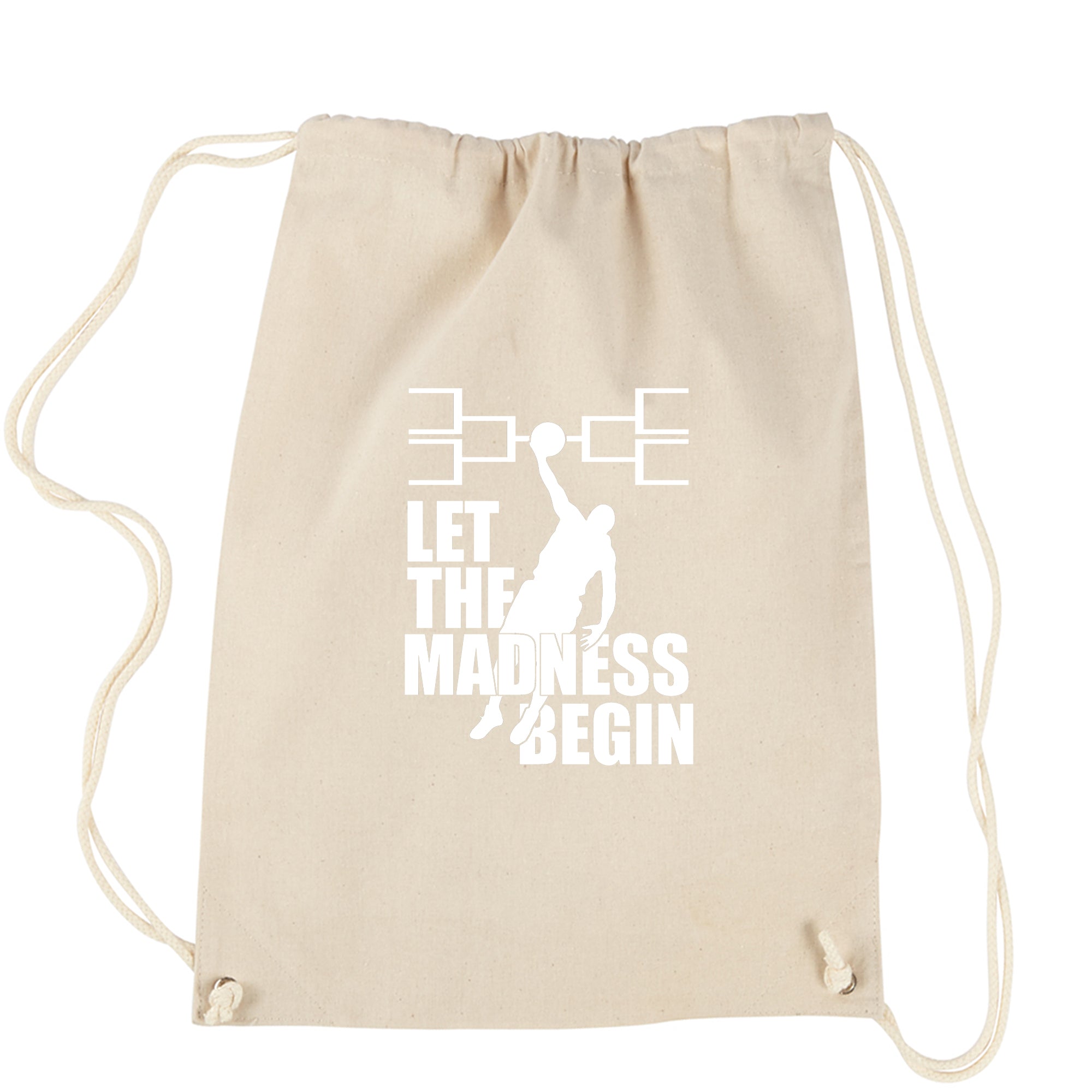 March to College Basketball Madness Drawstring Backpack