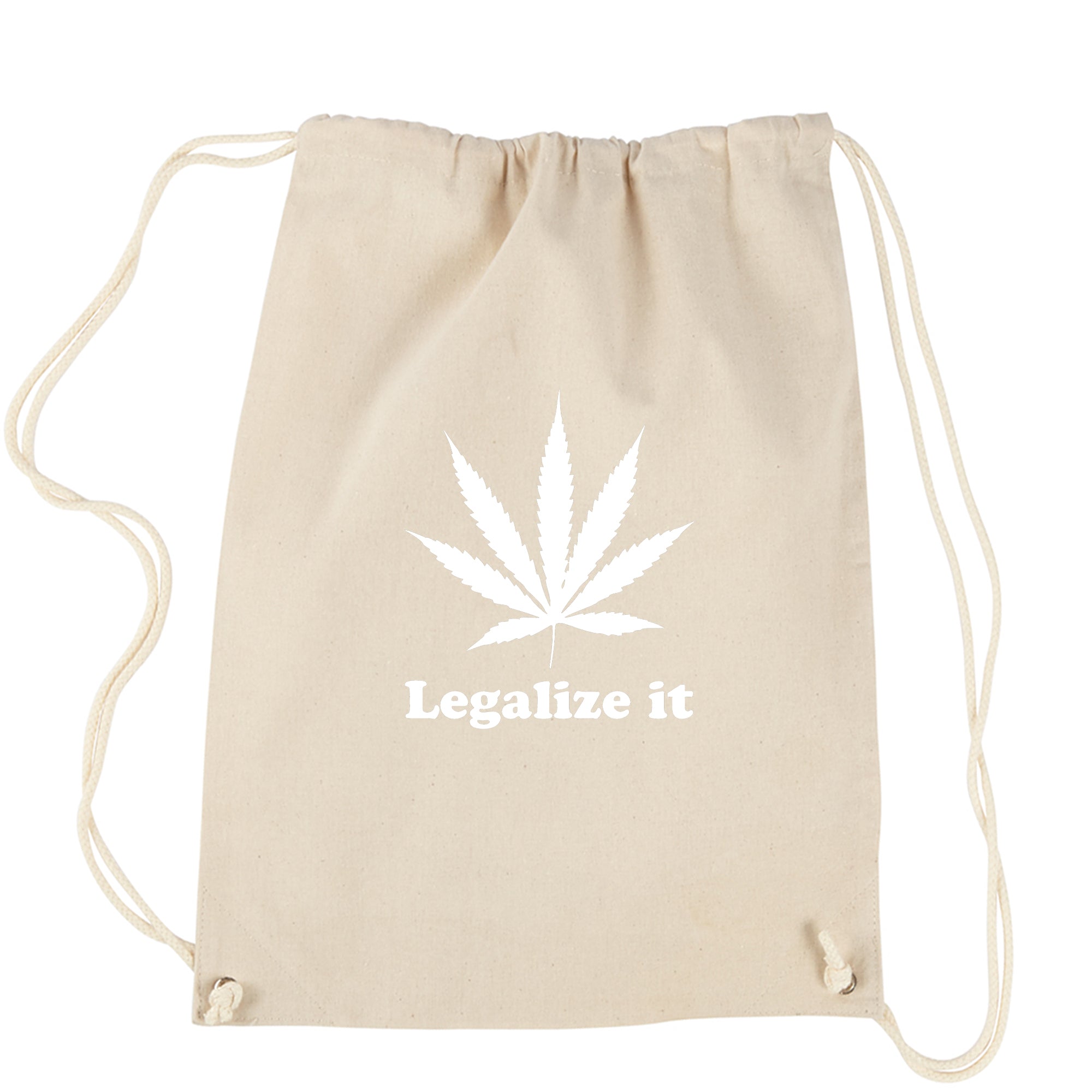 Legalize It Marijuana Pot Weed Drawstring Backpack