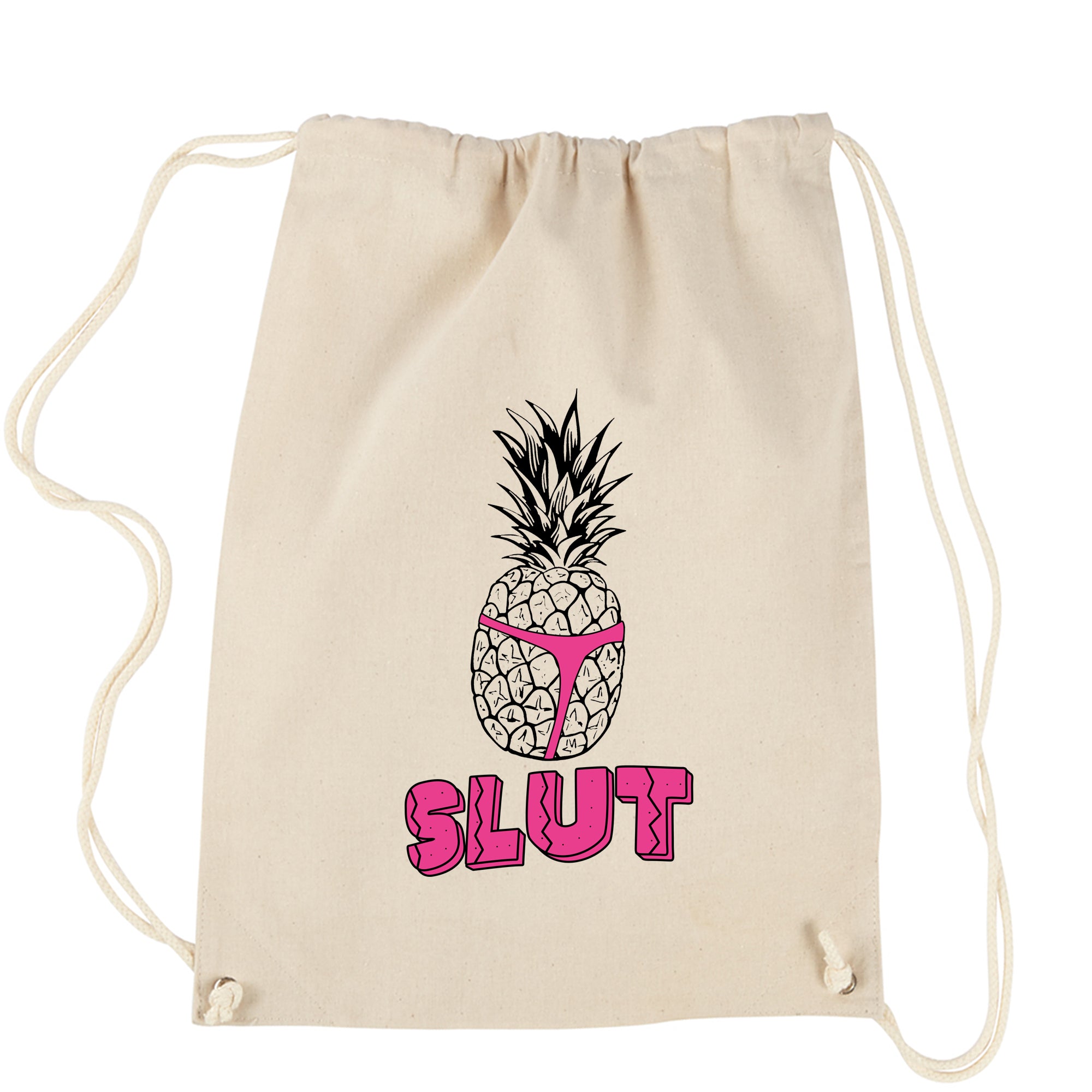 Pineapple Slut Brooklyn Nine Drawstring Backpack