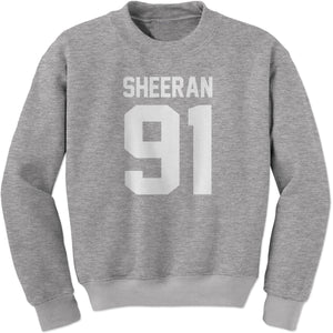 Sheeran 91 Jersey Style Birthday Year Sweatshirt