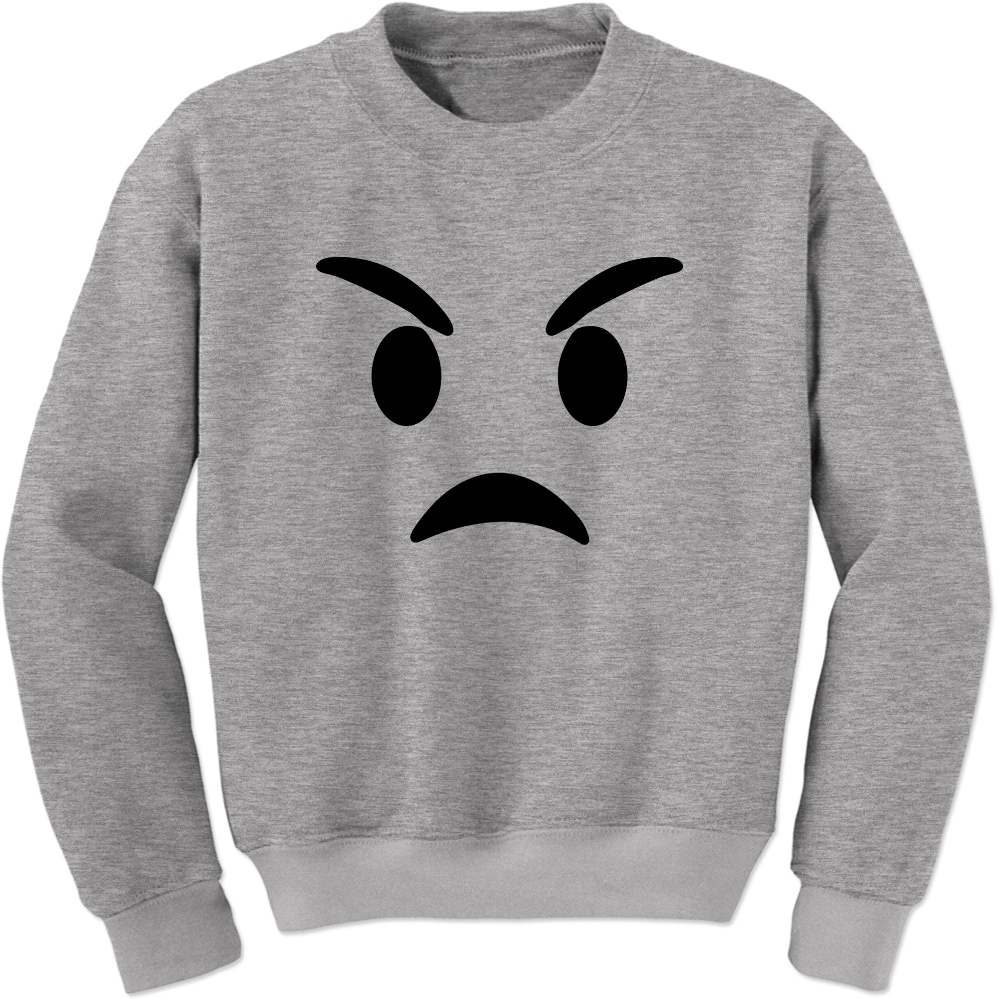 Emoticon Mad Angry Mad Funn Sweatshirt