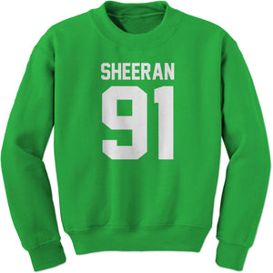 Sheeran 91 Jersey Style Birthday Year Sweatshirt