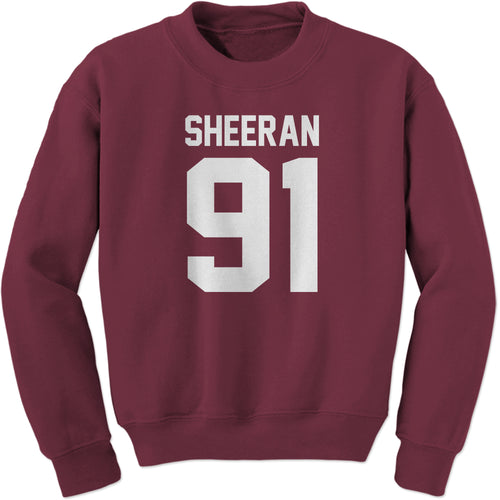 Sheeran 91 Jersey Style Birthday Year Sweatshirt
