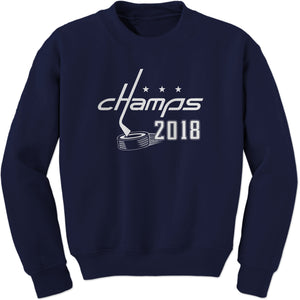 Allcaps Hockey 2018 Champs All Caps #Allcaps Cup Sweatshirt