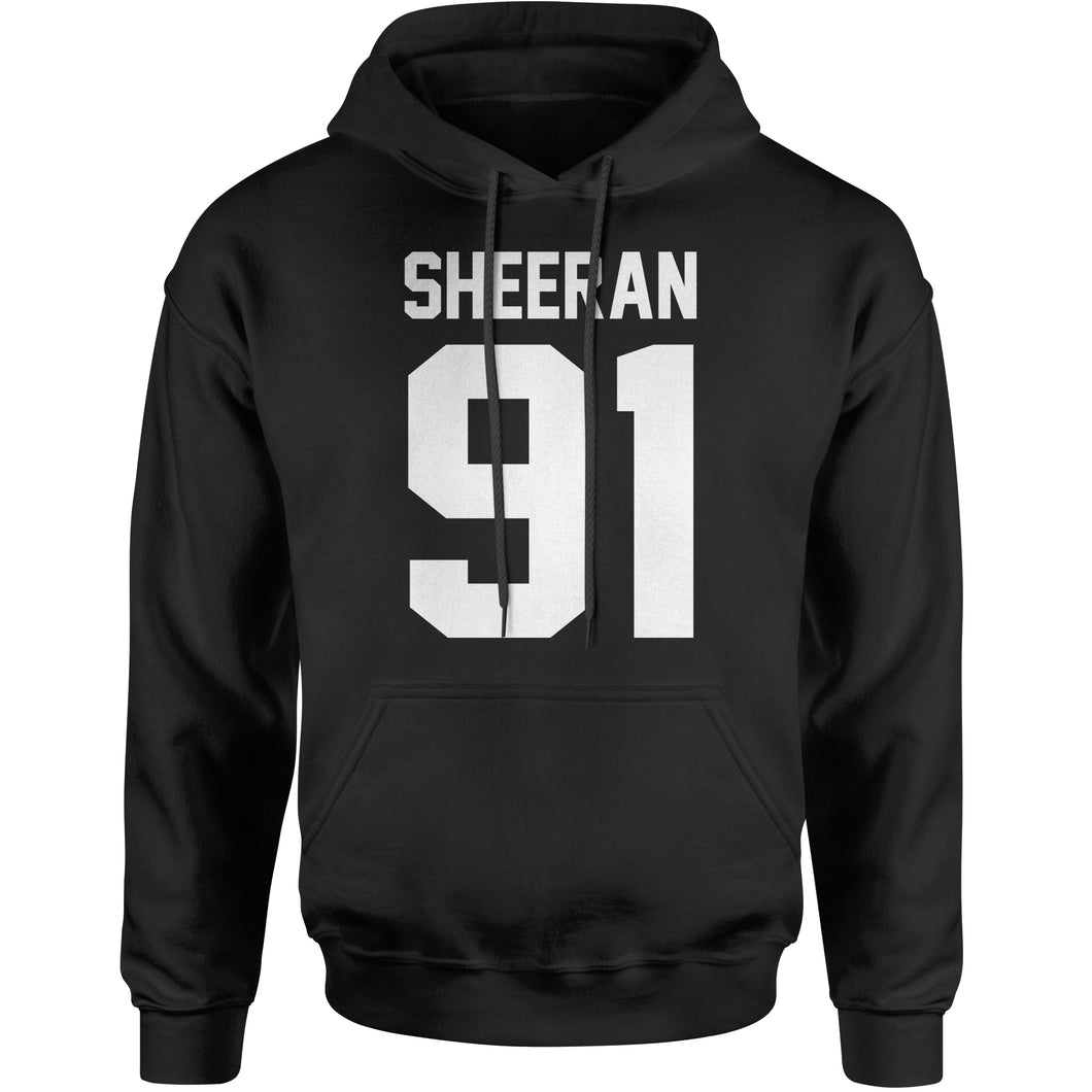 Sheeran 91 Jersey Style Birthday Year  Hoodie