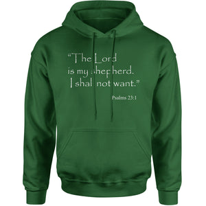 Lord is my shepherd Psalms 23:1 Bible Verse  Hoodie