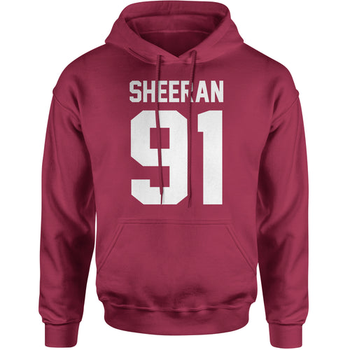 Sheeran 91 Jersey Style Birthday Year  Hoodie