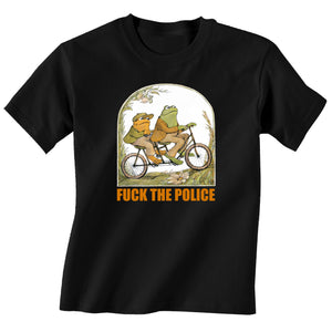Fuck The Police Frog Toad Bicyle Bike Frogs Kid's T-Shirt