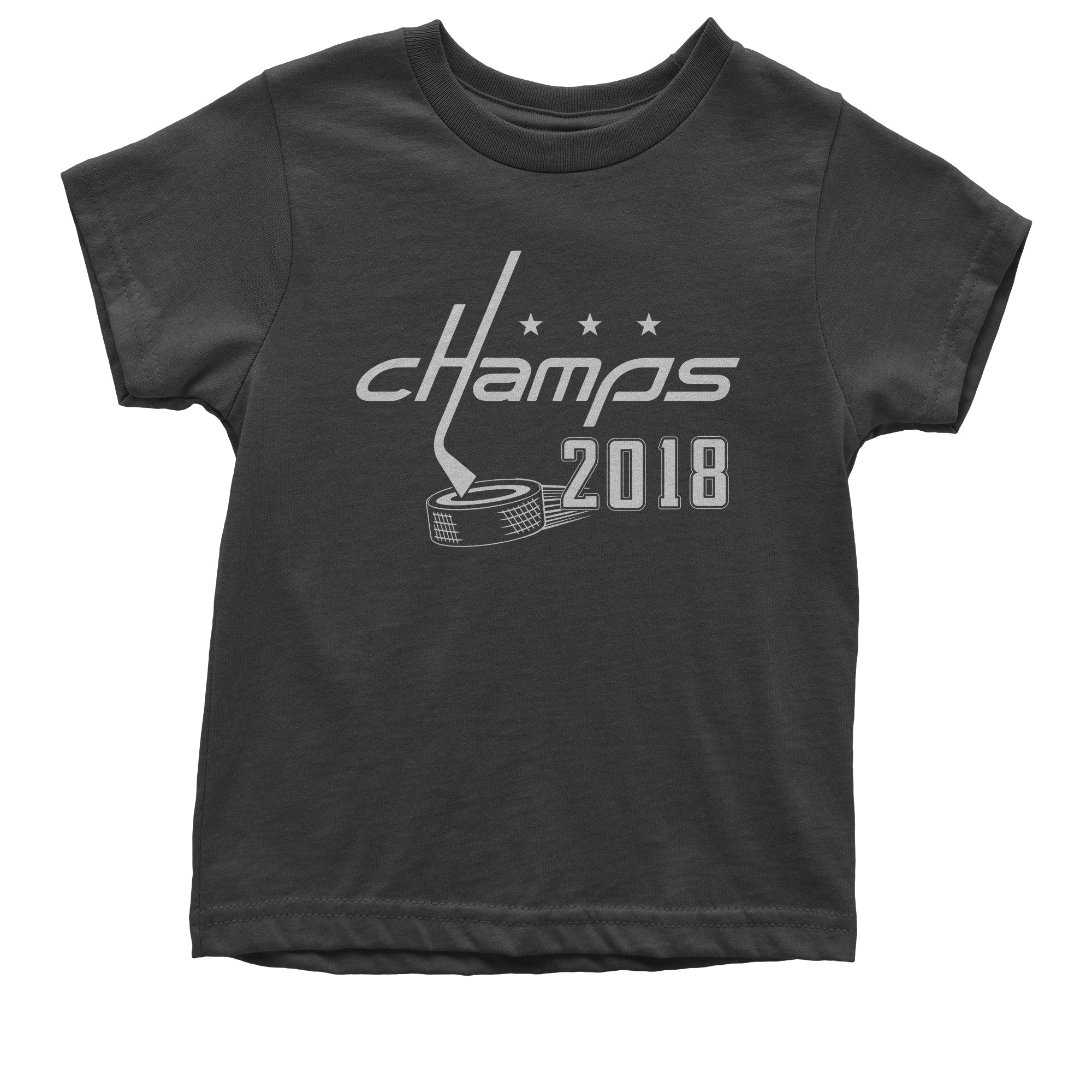 Allcaps Hockey 2018 Champs All Caps #Allcaps Cup Kid's T-Shirt