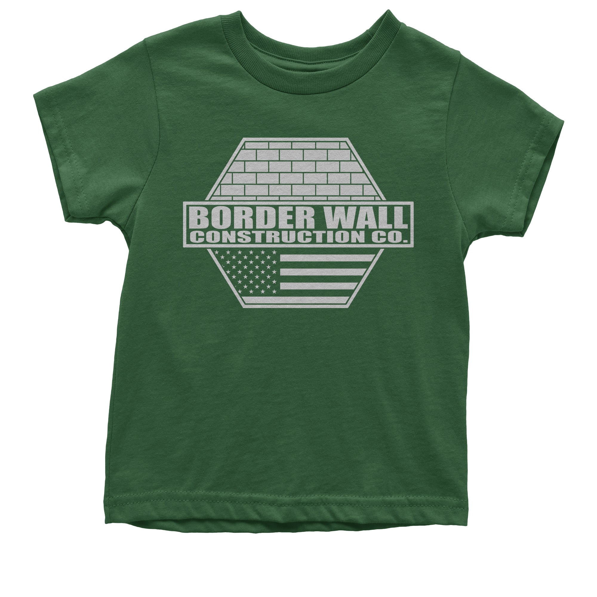 Border Wall Construction Company Trump Kid's T-Shirt