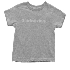 Quicksaving Funny Gamer Kid's T-Shirt