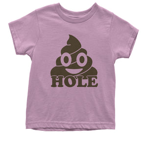 Funny Emoticon Sh*thole Trump Political Joke Kid's T-Shirt
