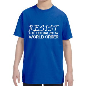 Resist New Liberal World Order Kid's T-Shirt