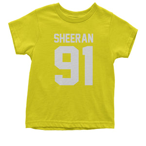 Sheeran 91 Jersey Style Birthday Year Kid's T-Shirt