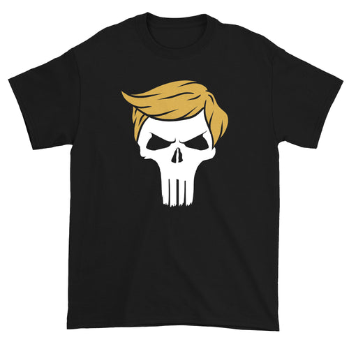 Trump Skull Hair  Parody Men's T-Shirt