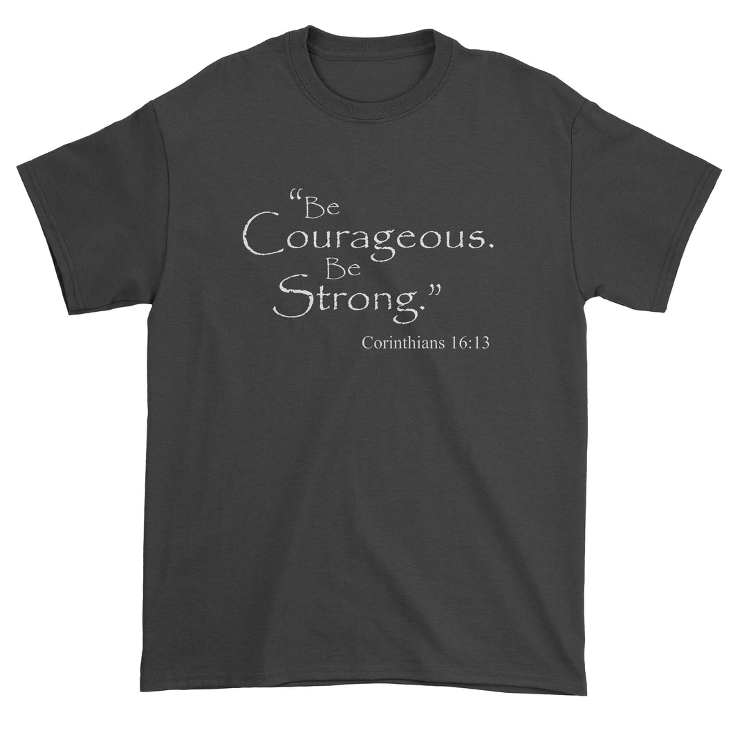 Be Courageous Be Strong Bible Verse Men's T-Shirt