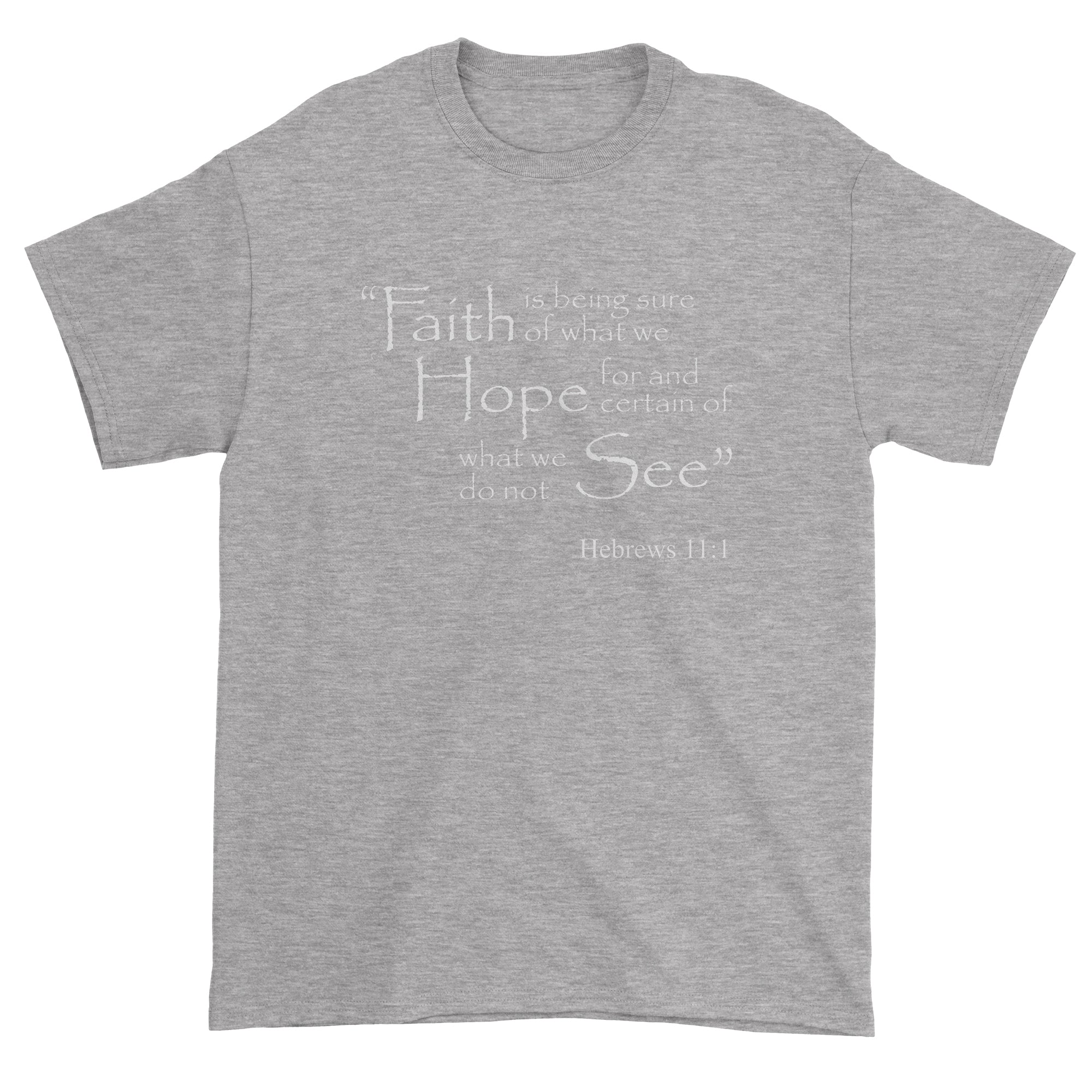 Faith Hope Hebrews 11:1 Bible Verse Men's T-Shirt