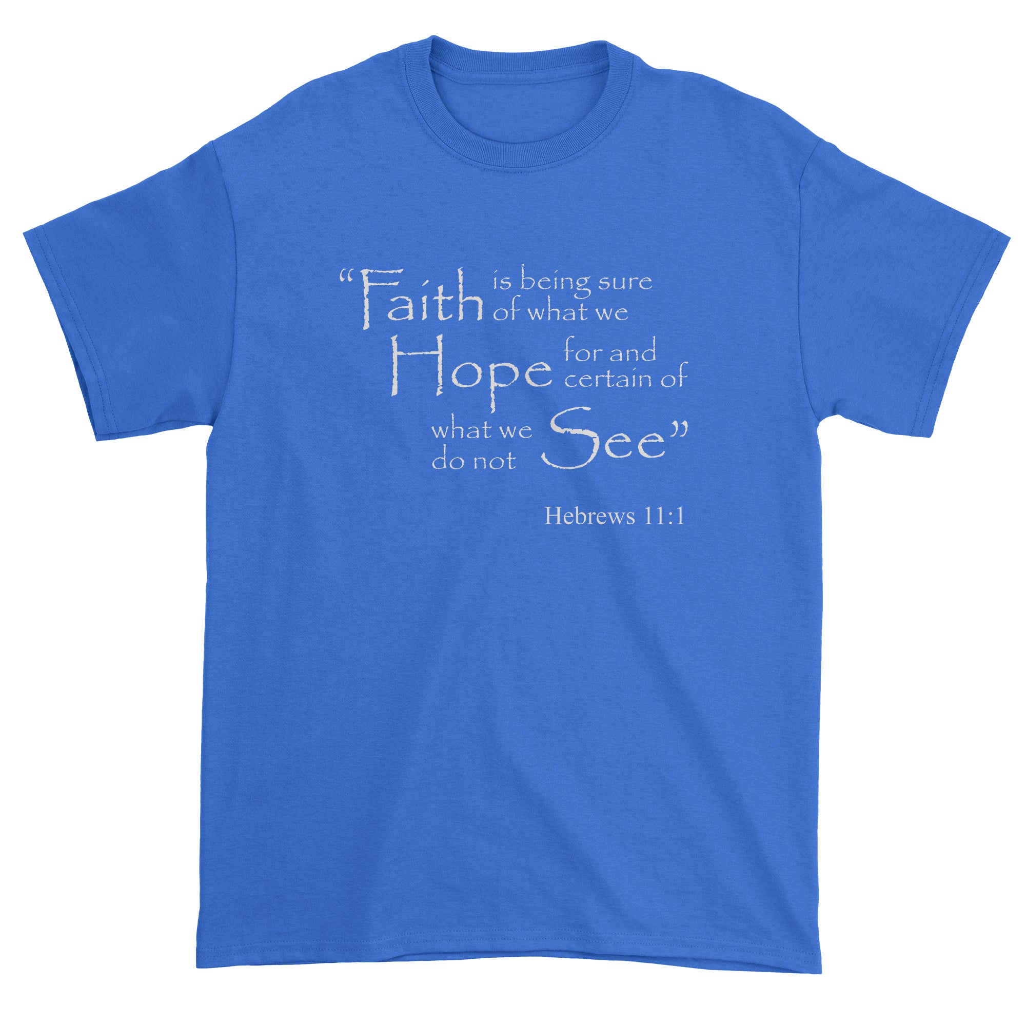Faith Hope Hebrews 11:1 Bible Verse Men's T-Shirt