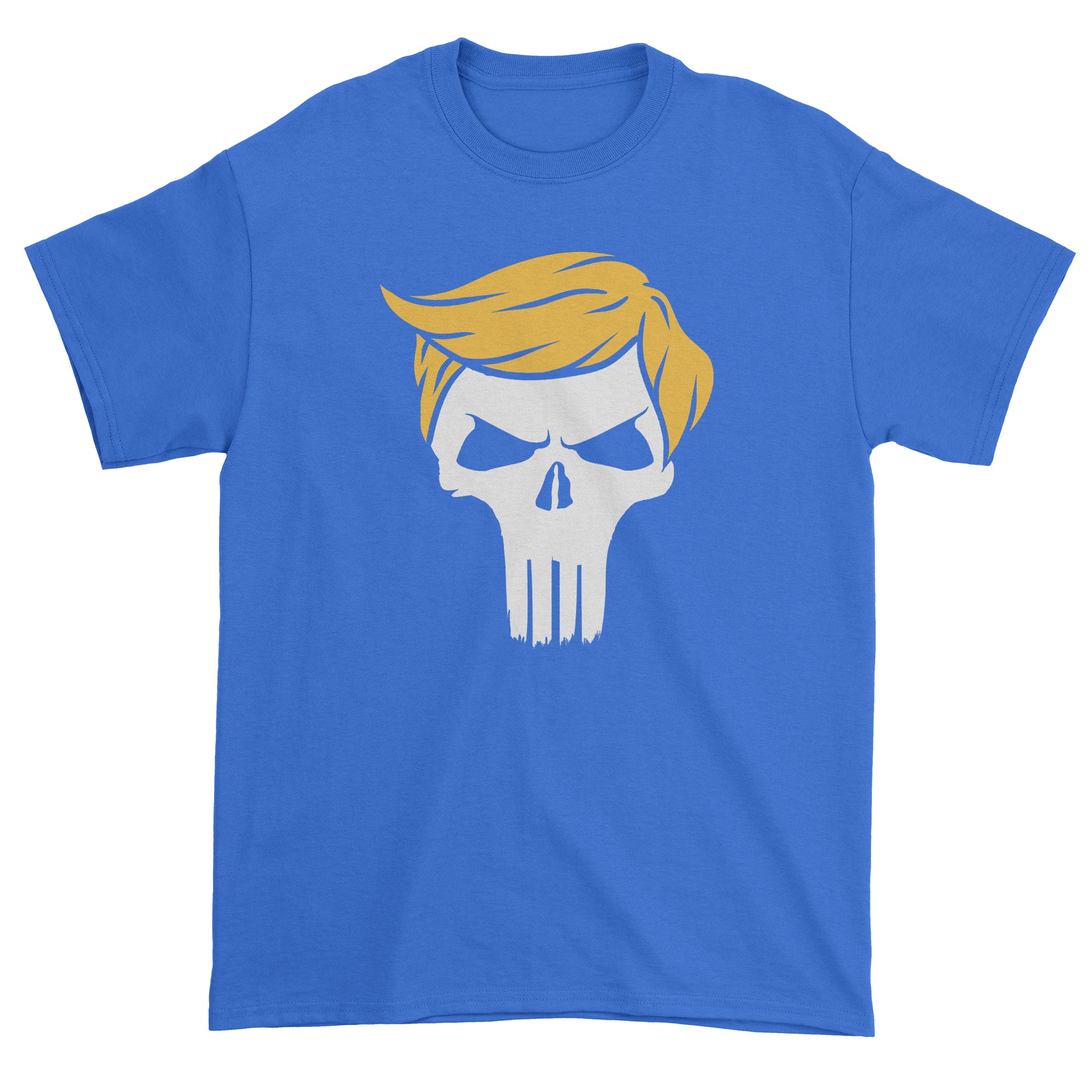 Trump Skull Hair  Parody Men's T-Shirt